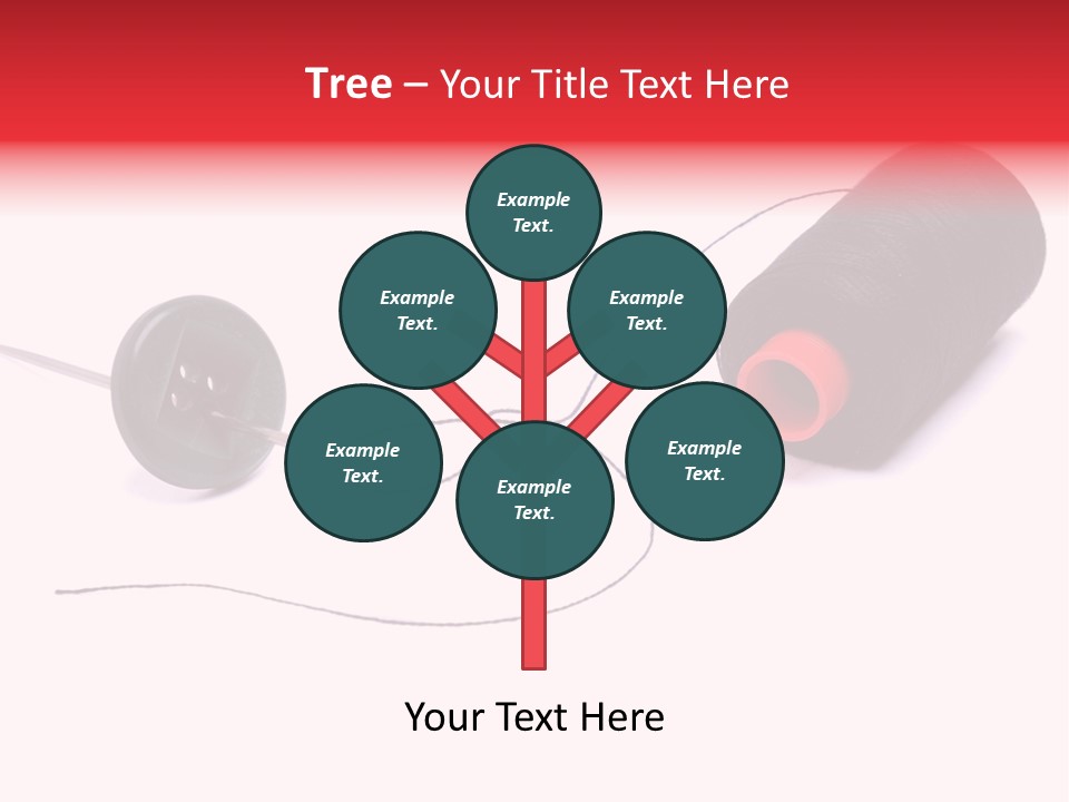 Thin Needle Accessories PowerPoint Template