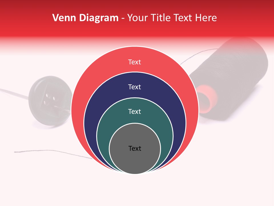 Thin Needle Accessories PowerPoint Template