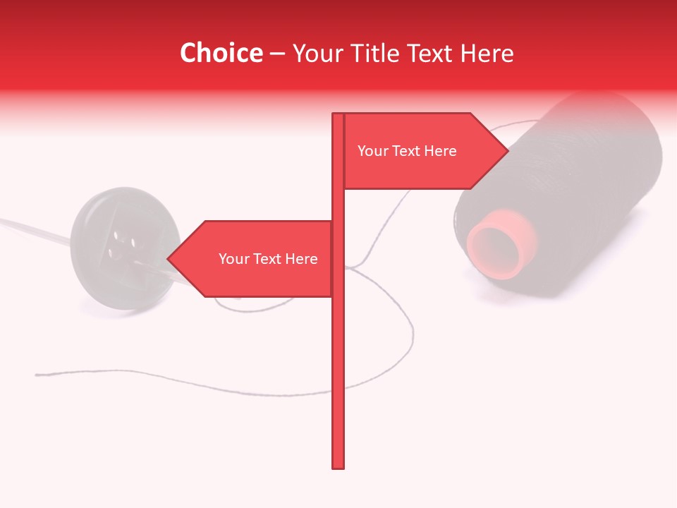 Thin Needle Accessories PowerPoint Template