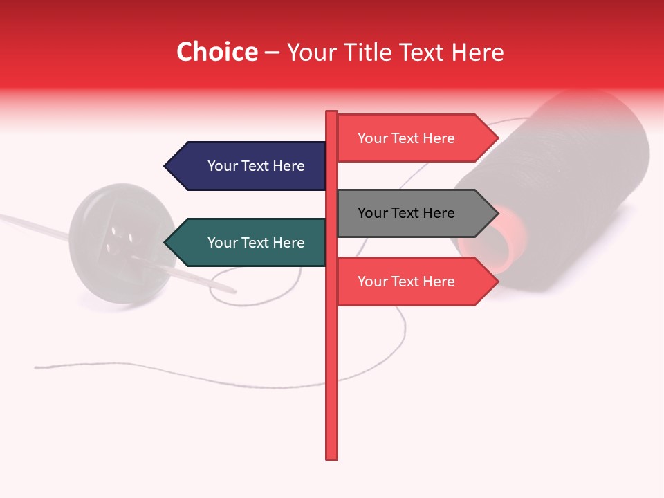 Thin Needle Accessories PowerPoint Template