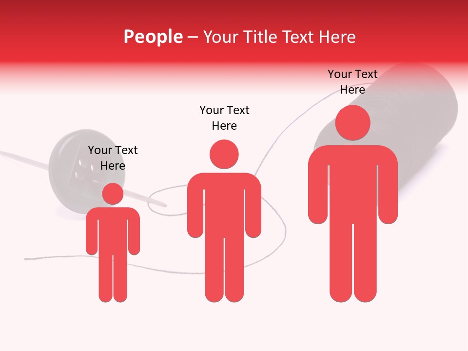 Thin Needle Accessories PowerPoint Template