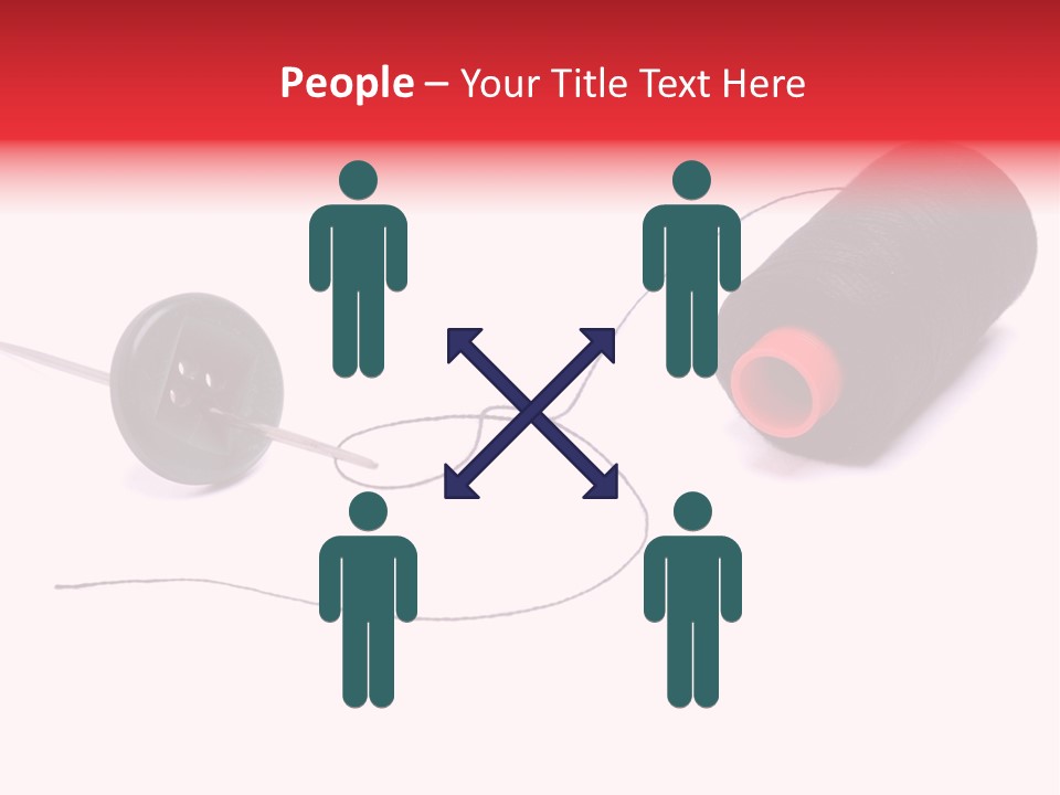 Thin Needle Accessories PowerPoint Template