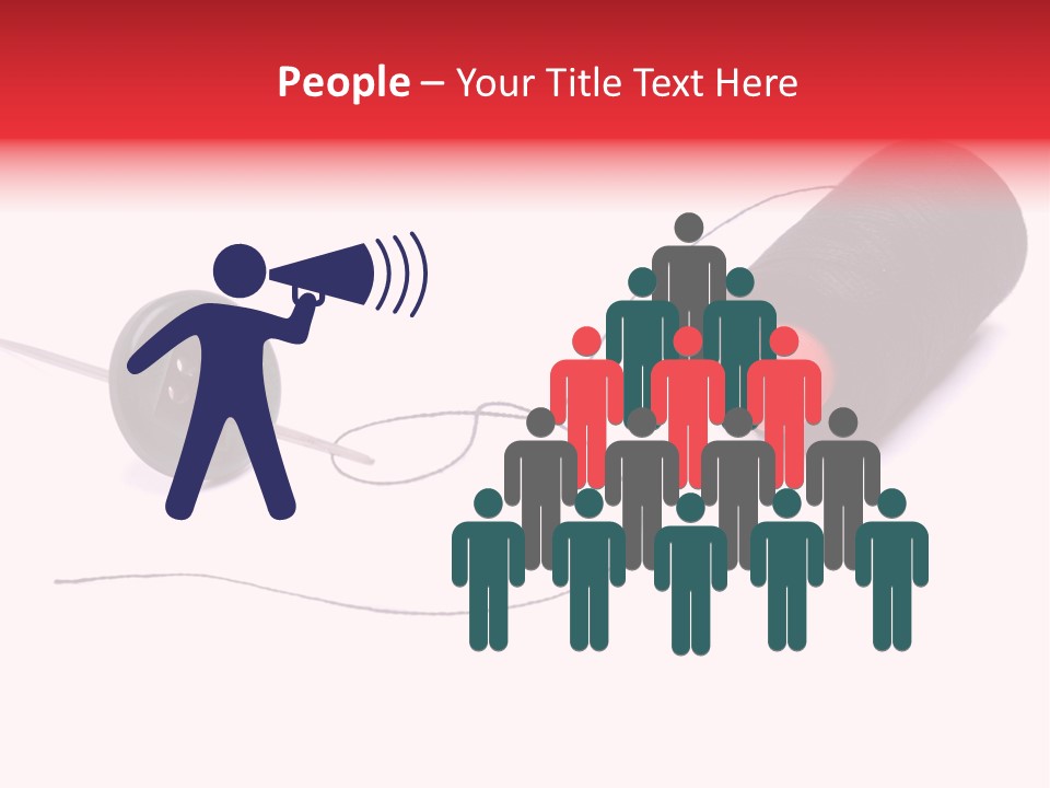 Thin Needle Accessories PowerPoint Template