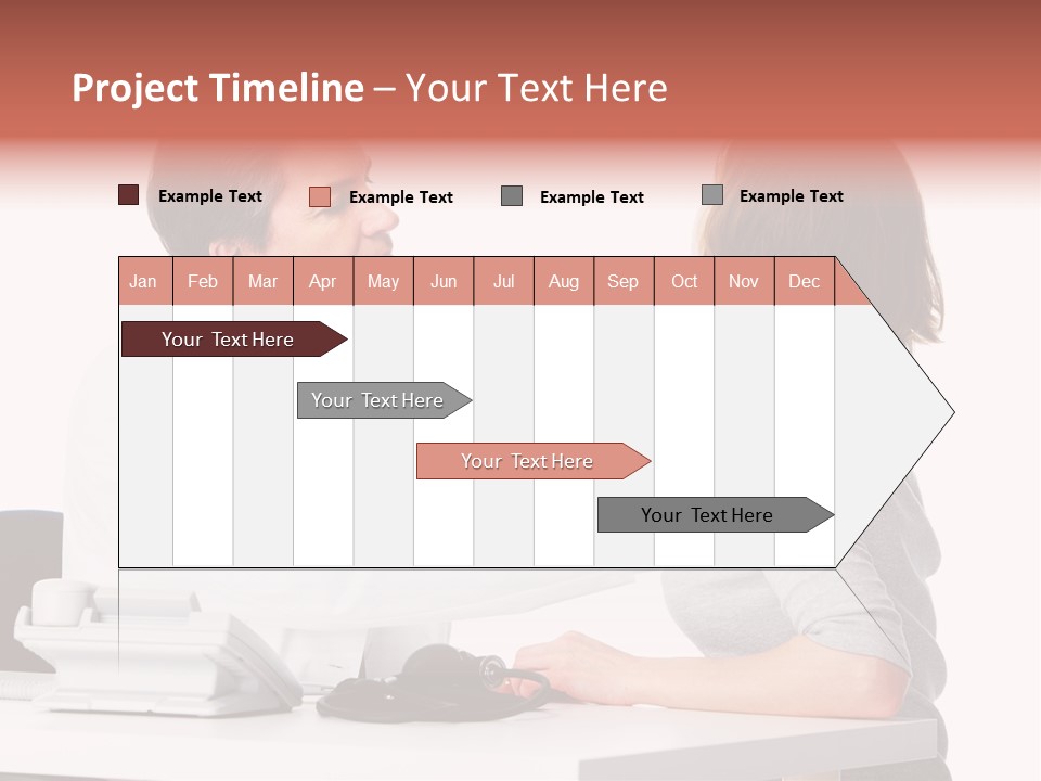 Professional Woman Young PowerPoint Template