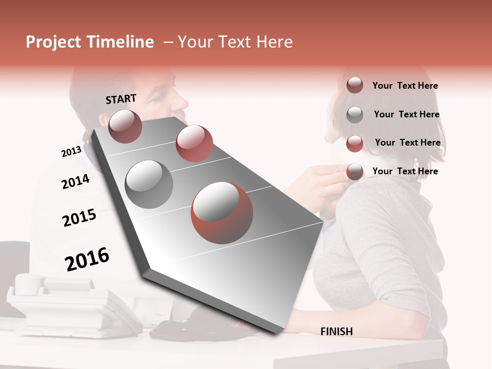 Professional Woman Young PowerPoint Template