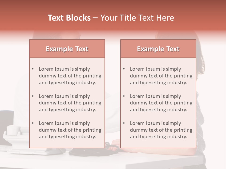 Professional Woman Young PowerPoint Template
