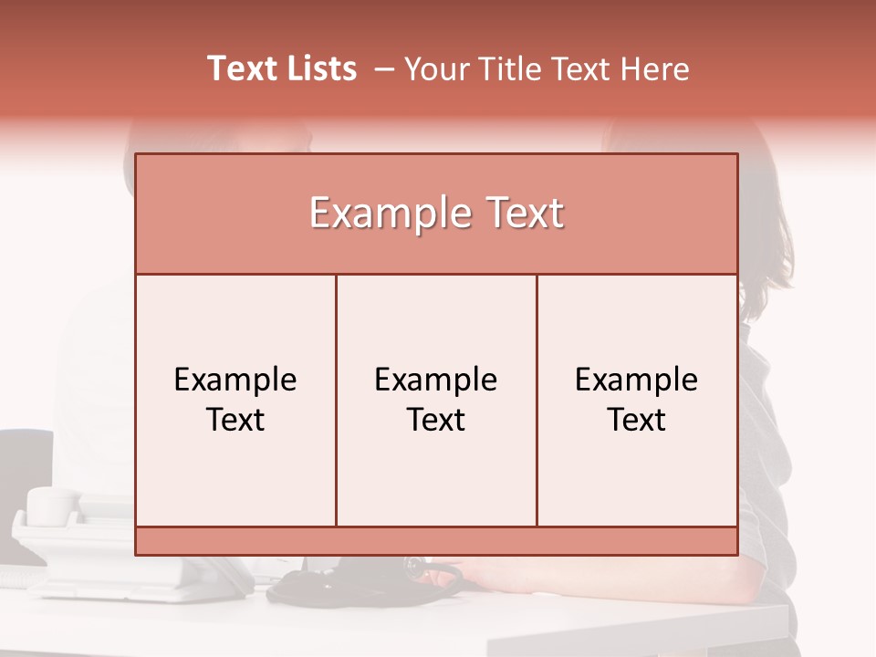 Professional Woman Young PowerPoint Template