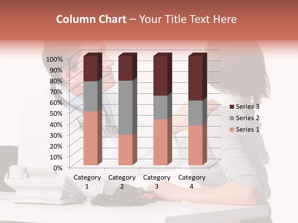 Professional Woman Young PowerPoint Template
