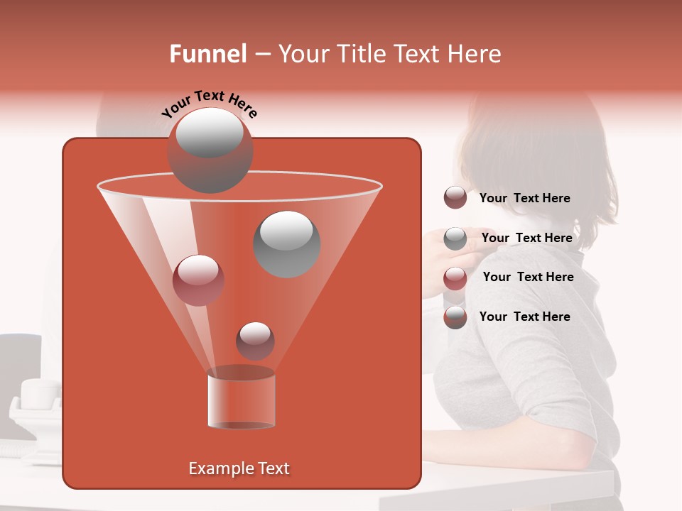 Professional Woman Young PowerPoint Template