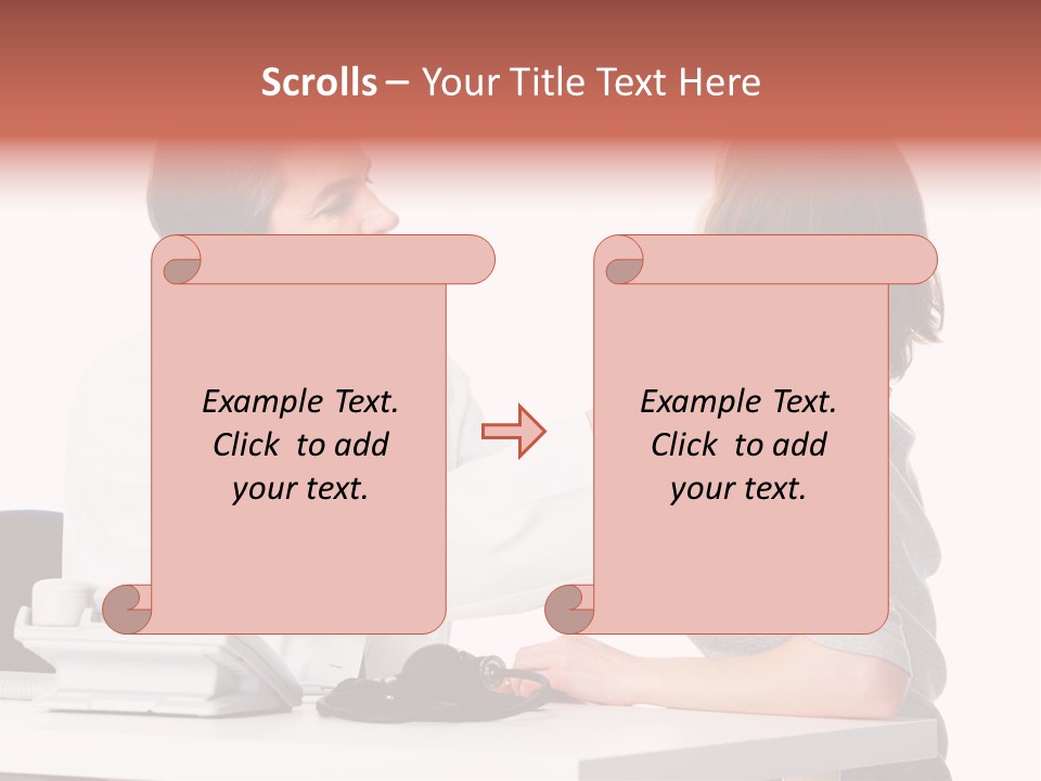 Professional Woman Young PowerPoint Template