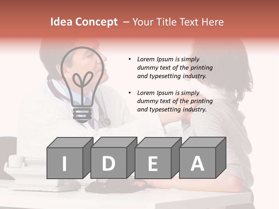 Professional Woman Young PowerPoint Template