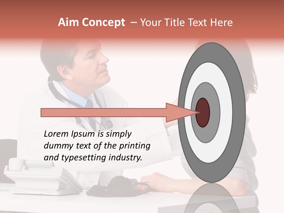 Professional Woman Young PowerPoint Template