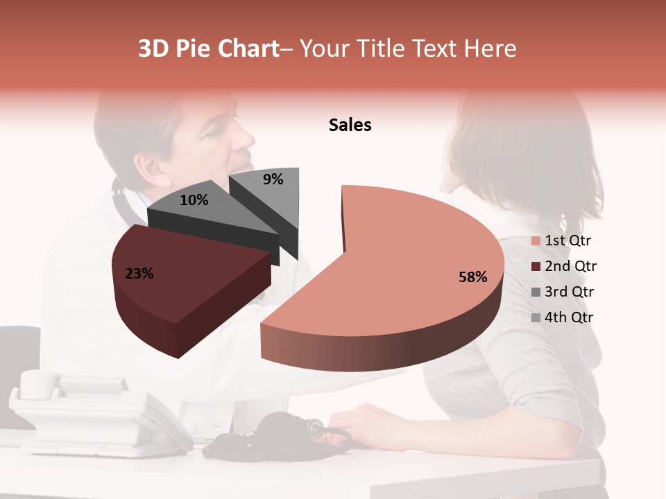 Professional Woman Young PowerPoint Template
