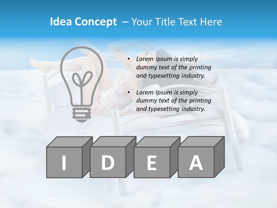 Bright Curtain Young PowerPoint Template