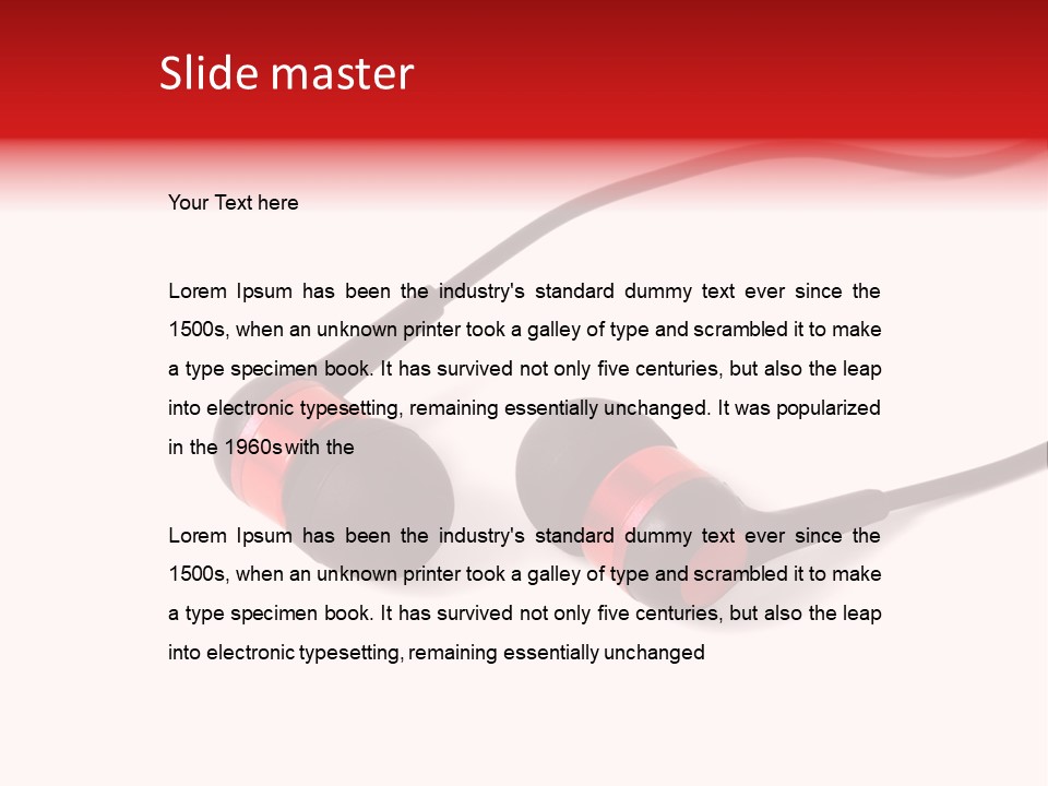 Mobility Listen Tunes PowerPoint Template