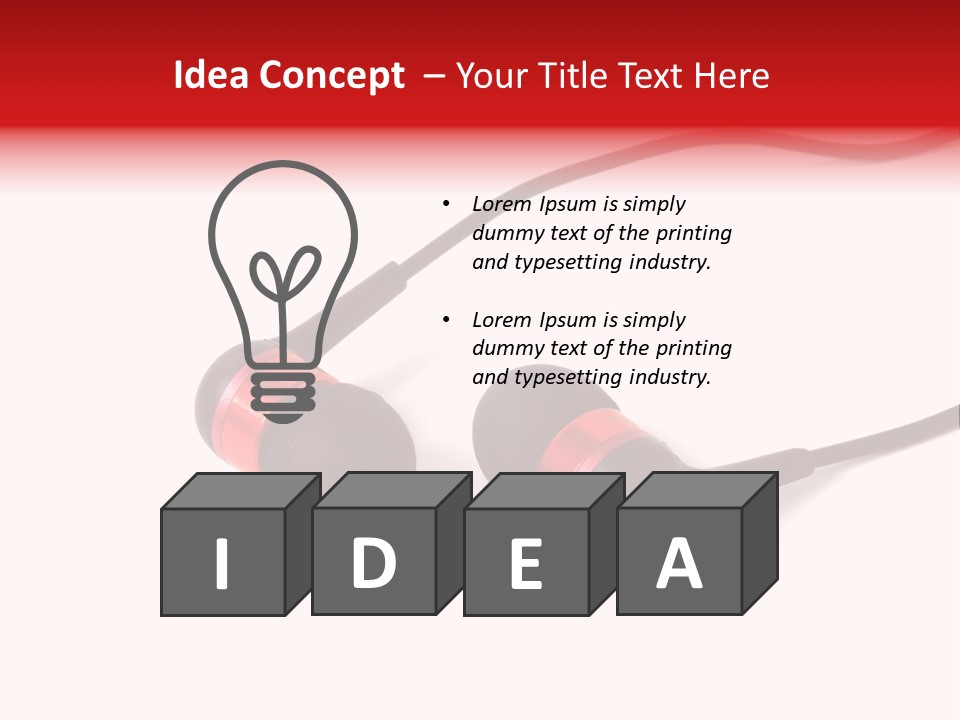 Mobility Listen Tunes PowerPoint Template