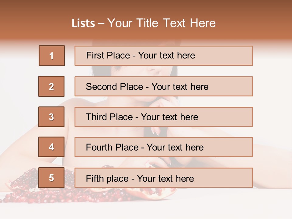 Young Lady Women PowerPoint Template