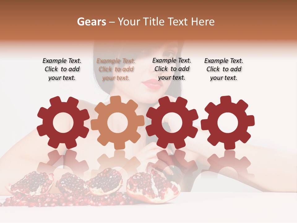 Young Lady Women PowerPoint Template