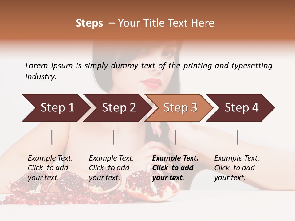 Young Lady Women PowerPoint Template