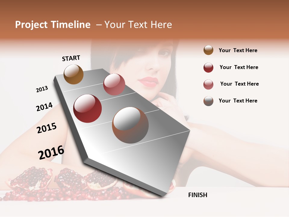 Young Lady Women PowerPoint Template