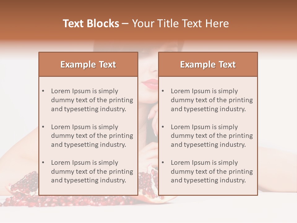 Young Lady Women PowerPoint Template