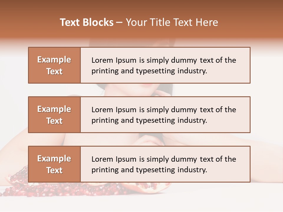 Young Lady Women PowerPoint Template