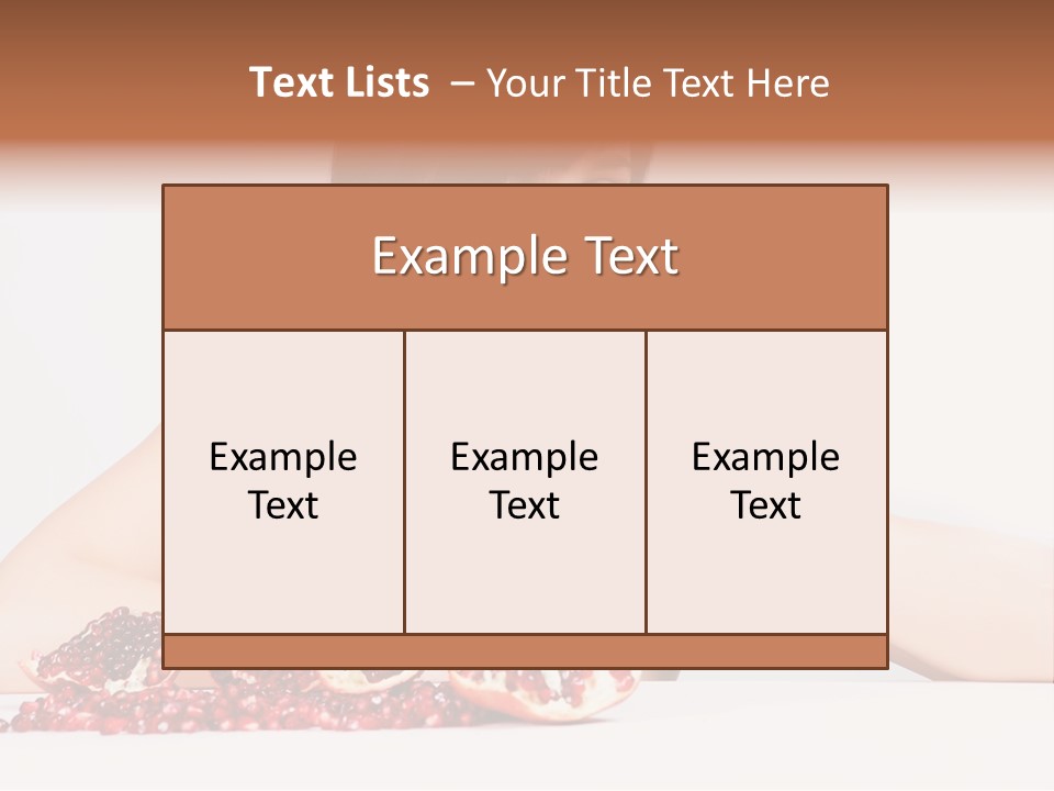 Young Lady Women PowerPoint Template