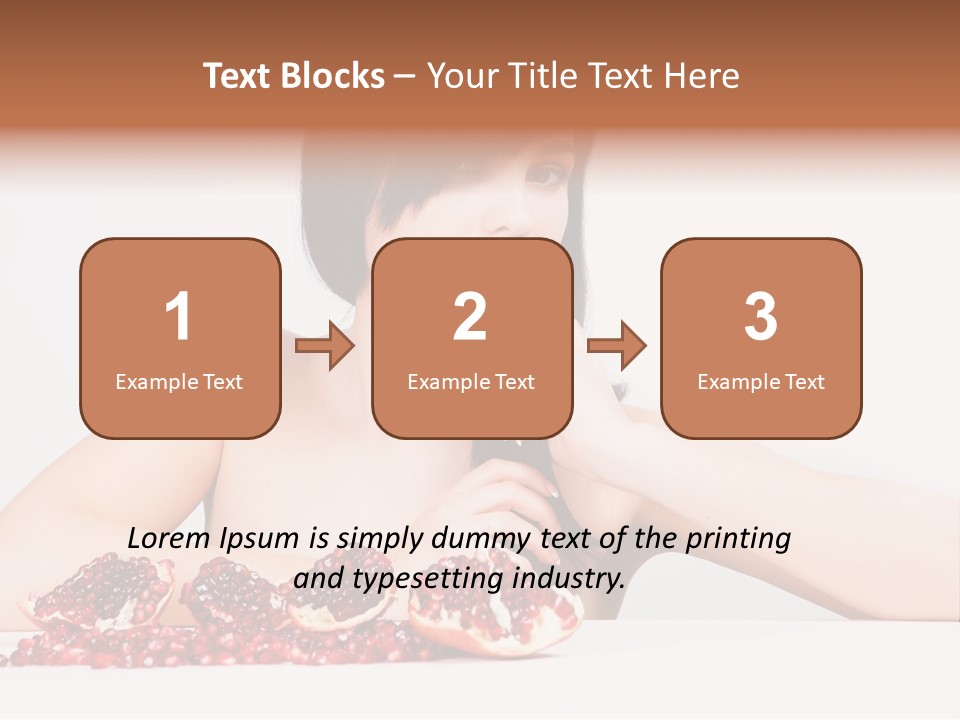 Young Lady Women PowerPoint Template