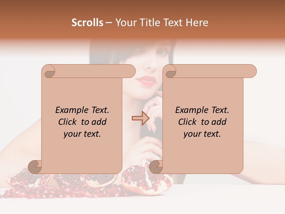 Young Lady Women PowerPoint Template