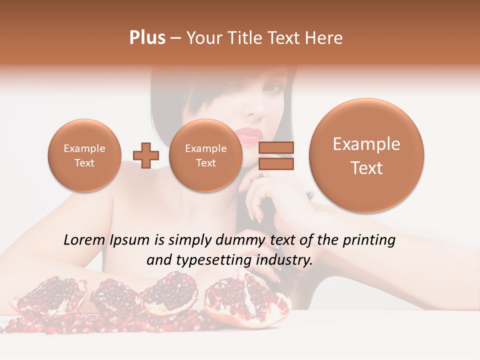 Young Lady Women PowerPoint Template