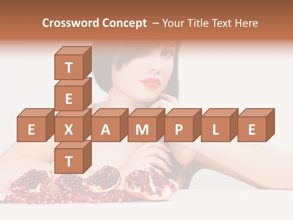 Young Lady Women PowerPoint Template