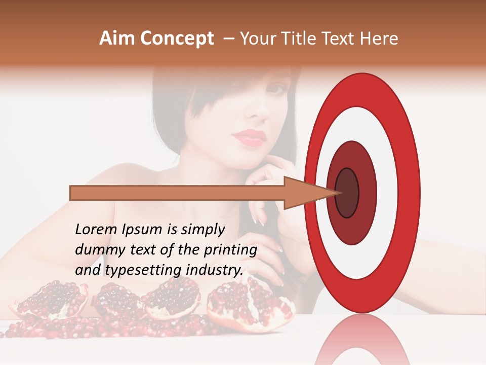 Young Lady Women PowerPoint Template