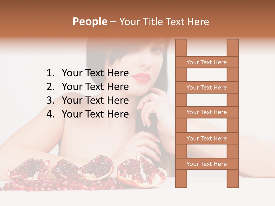 Young Lady Women PowerPoint Template