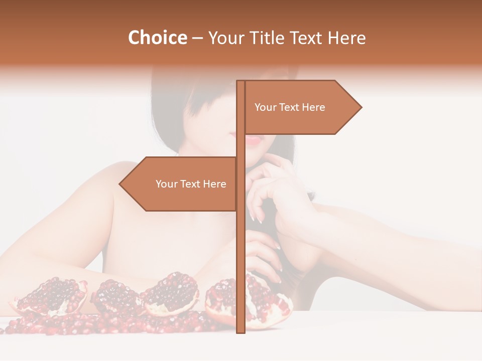 Young Lady Women PowerPoint Template