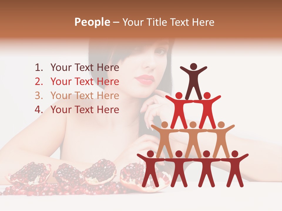Young Lady Women PowerPoint Template