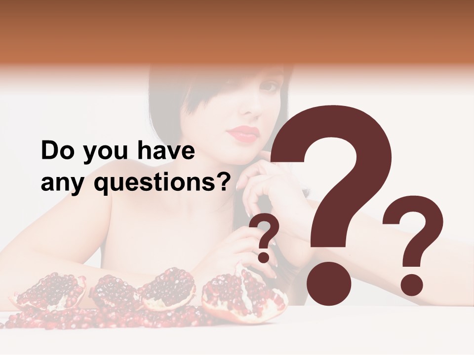 Young Lady Women PowerPoint Template