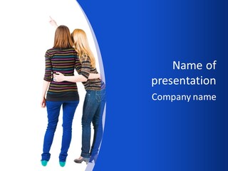 Young Presentation Backview PowerPoint Template