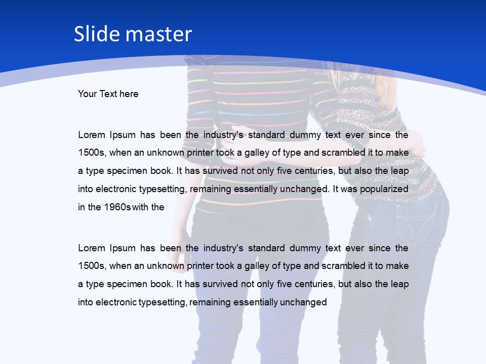 Young Presentation Backview PowerPoint Template
