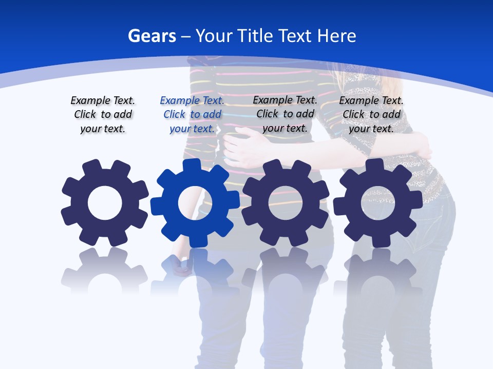 Young Presentation Backview PowerPoint Template