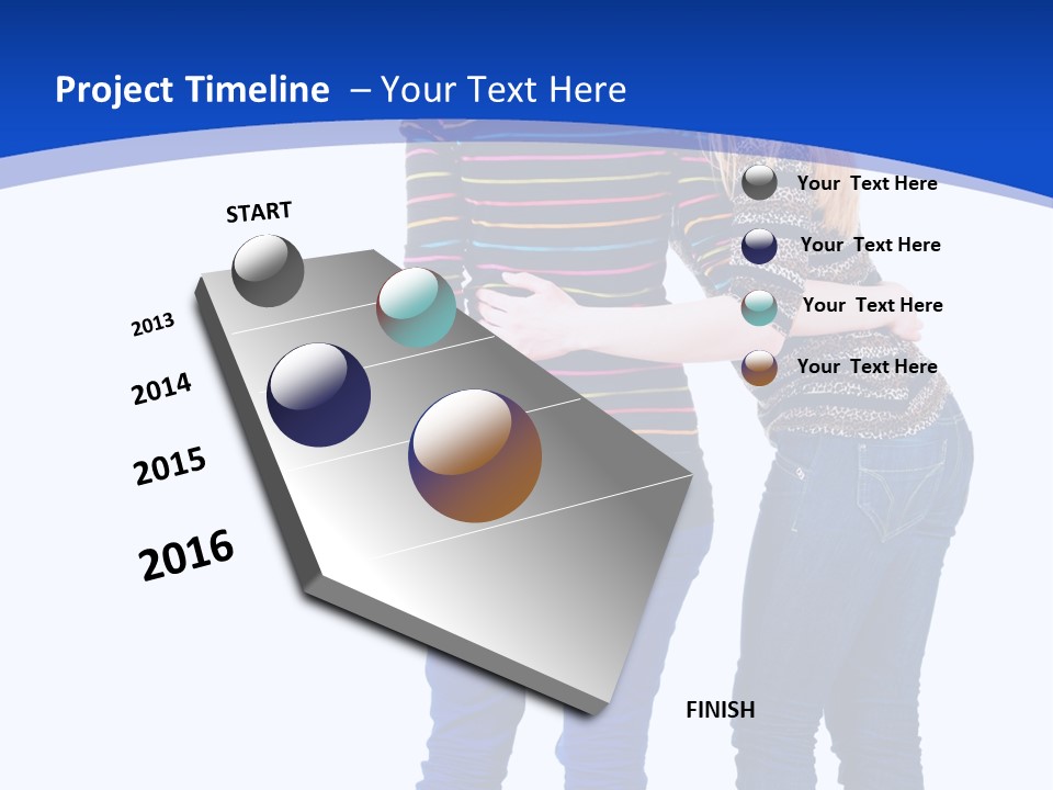 Young Presentation Backview PowerPoint Template