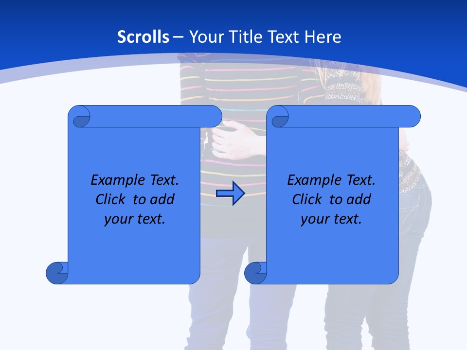 Young Presentation Backview PowerPoint Template