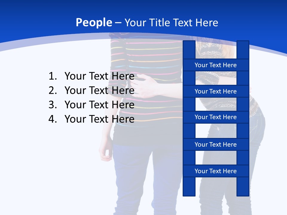 Young Presentation Backview PowerPoint Template