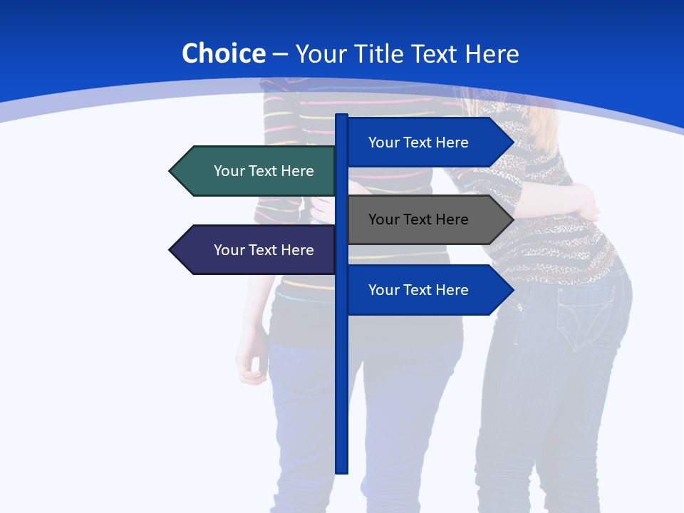 Young Presentation Backview PowerPoint Template