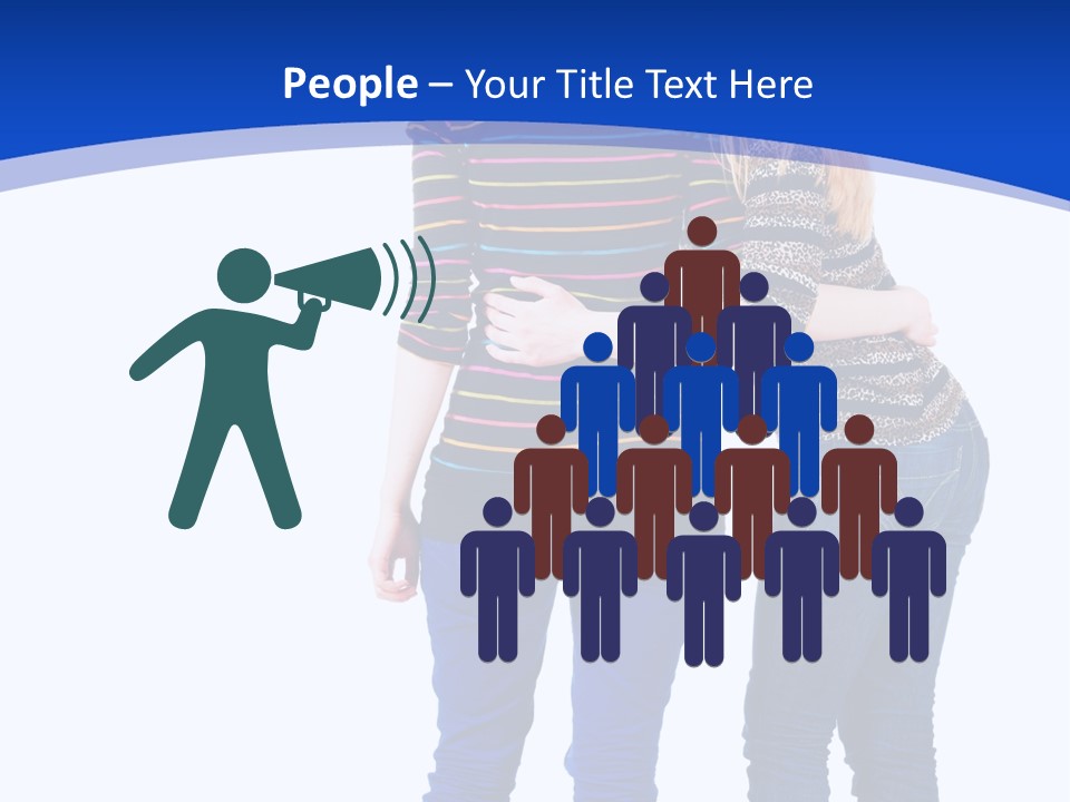 Young Presentation Backview PowerPoint Template