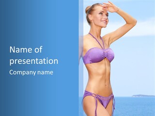 Hands Sexy Girl PowerPoint Template