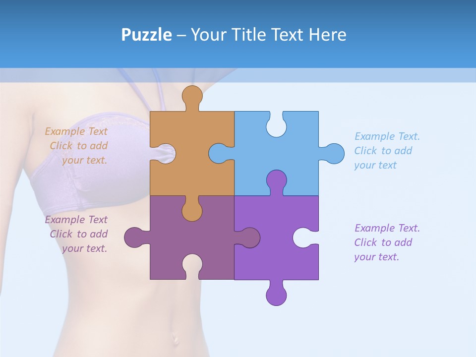 Hands Sexy Girl PowerPoint Template