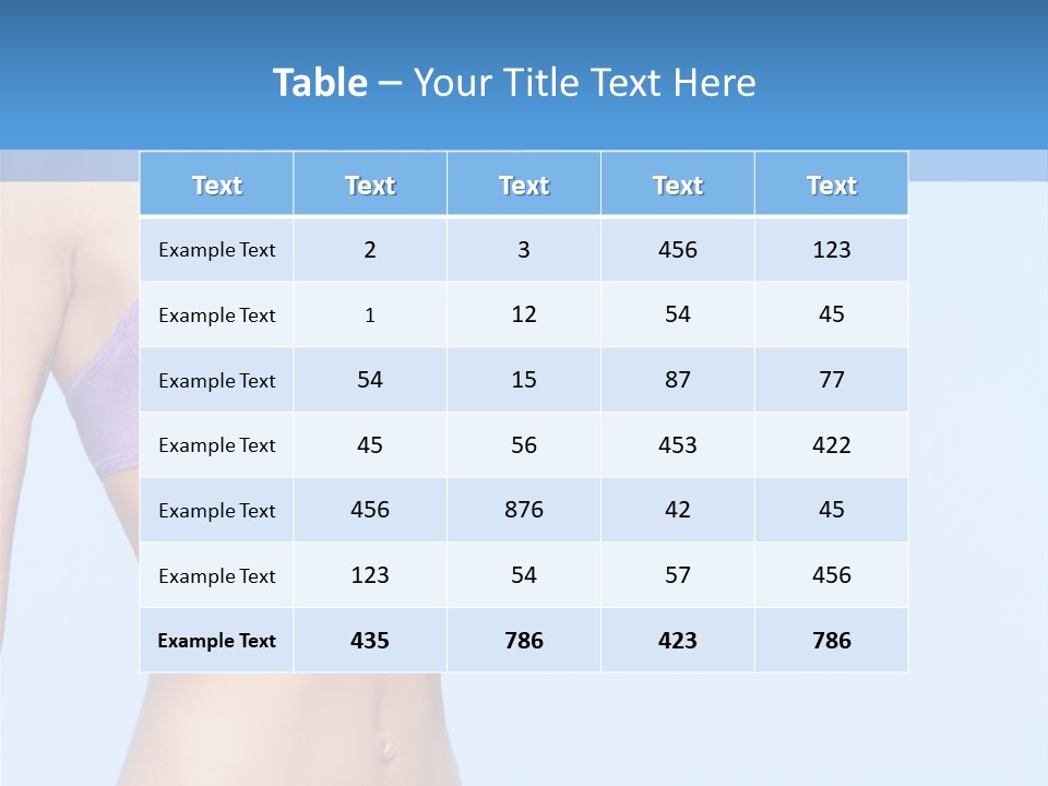 Hands Sexy Girl PowerPoint Template