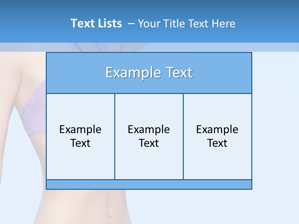 Hands Sexy Girl PowerPoint Template