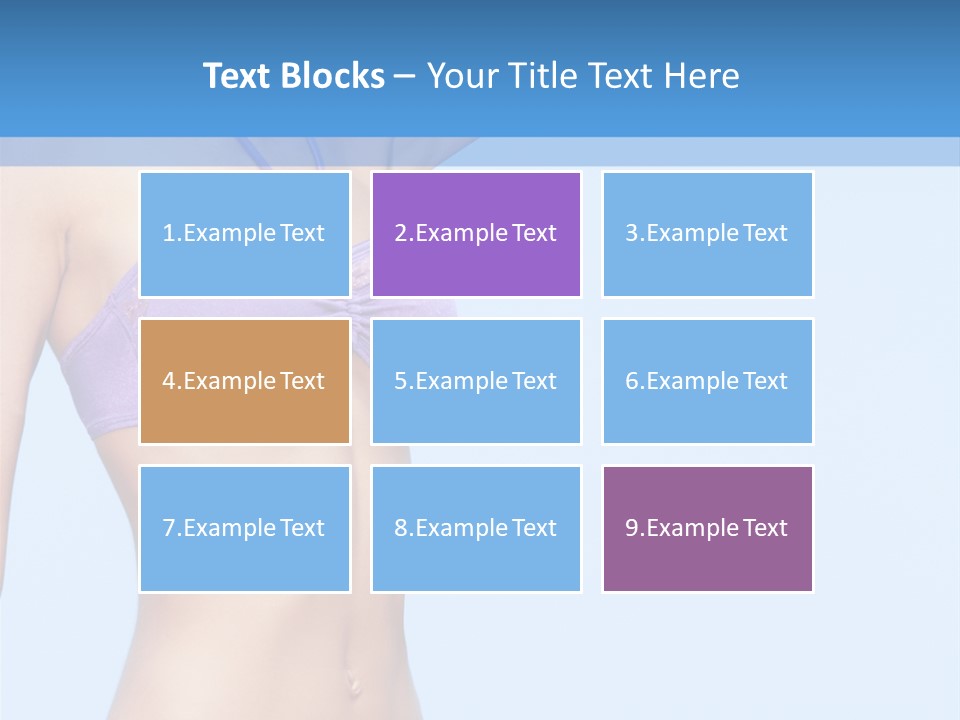 Hands Sexy Girl PowerPoint Template