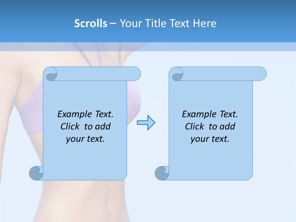 Hands Sexy Girl PowerPoint Template